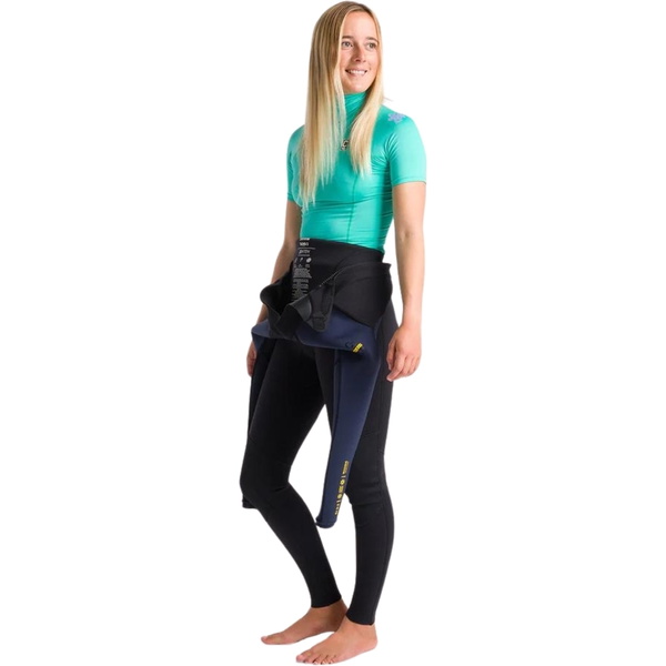2026 C-Skins Womens NuWave X Short Sleeve Turtle Neck Rash Vest C-NLYSSWT - Aqua / Lilac